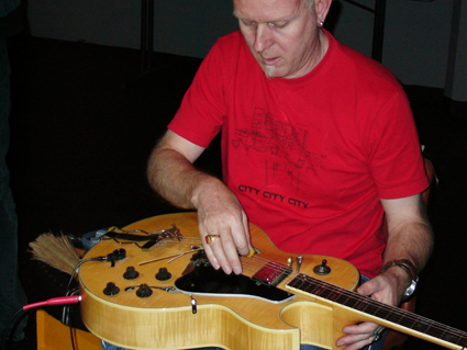 Dave Brown at Undue Noise in 2005