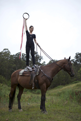 Lauren Brincat, Hight Horse (2012), documentation of an action, The space between us, Anne Landa Award for video and new media, AGNSW
