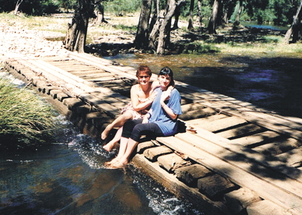 Efterpi Soropos and her late mother Evangalia Soropos, 1987