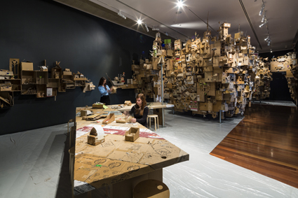 Alfredo and Isabel Aquilizan, In-Habit: Project Another Country, 2014, installation detail, Samstag Museum of Art, University of South Australia