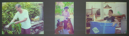 Wit Pimkanchanapong, Family Portrait (2002),<BR /> 3 screens video, loop, Thailand , 2004