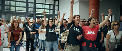 Protesters against gold mine in Halkidiki, Greece. Still from 