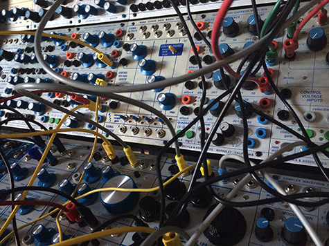 Detail of a Buchla system of modules