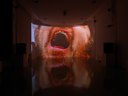 Daniele Puppi, CINEMA RIANIMATO N.3, 2012, audio-visual installation, images from The Shout–a film by Jerzy Skolimowski 